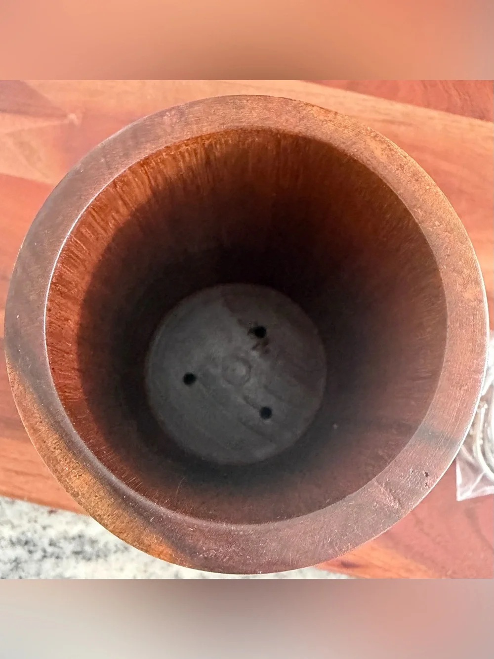 Wooden Utensil Holder & utensil hanging hooks